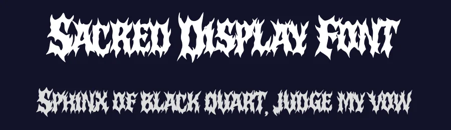 Sacred Display Font by MasyafiStudio — Blackletter Font — thumbnail 2
