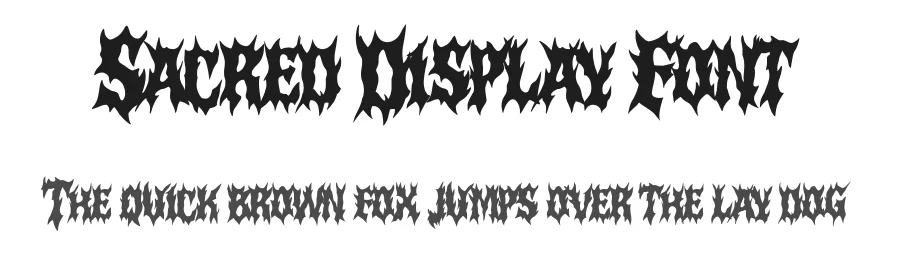 Sacred Display Font by MasyafiStudio — Blackletter Font