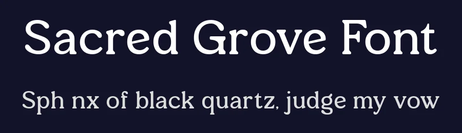 Sacred Grove Font by Ragamkata — Display Font — thumbnail 2