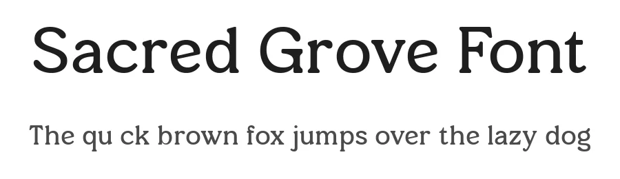 Sacred Grove Font by Ragamkata — Display Font