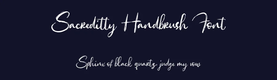 Sacreditty Handbrush Font by Garisman Std — Script Handwritten Font — thumbnail 2