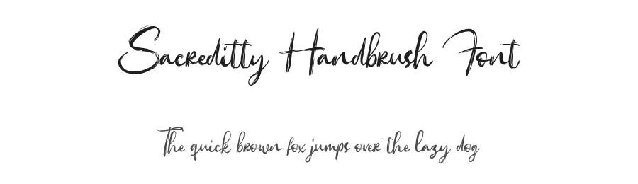 Sacreditty Handbrush Font by Garisman Std — Script Handwritten Font