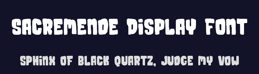 Sacremende Display Font by Lauren Ashpole — Display Font — thumbnail 2