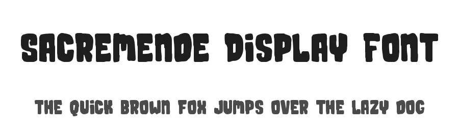Sacremende Display Font by Lauren Ashpole — Display Font