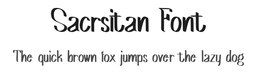 Sacrsitan Font by Rachmad bagus f — Script Handwritten Font