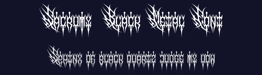 Sacrumy | Black Metal Font by Denustudios — Blackletter Font — thumbnail 2