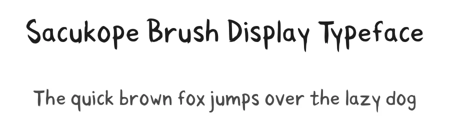 Sacukope Brush Display Typeface by Mei Suseno — Decorative Font