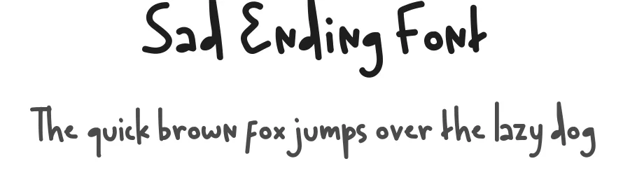 Sad Ending Font by edricstudio — Display Font