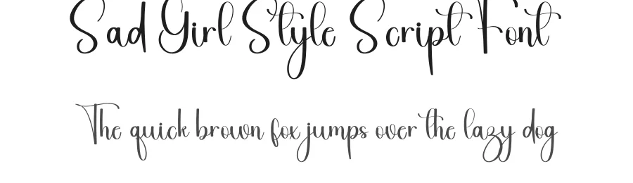 Sad Girl Style Script Font by inermediaSTUDIO — Script Handwritten Font