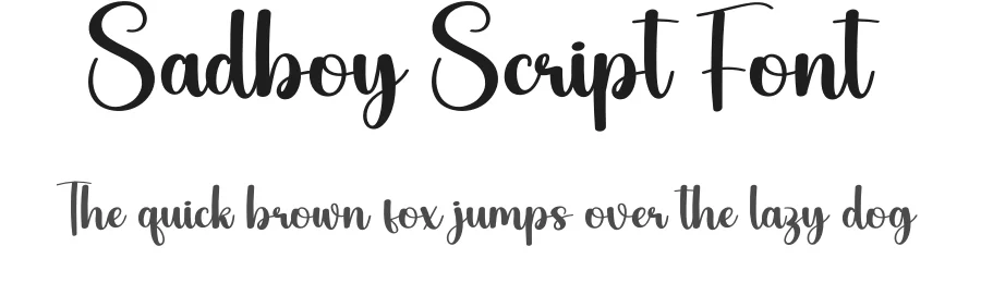 Sadboy Script Font by creativeletter — Script Handwritten Font