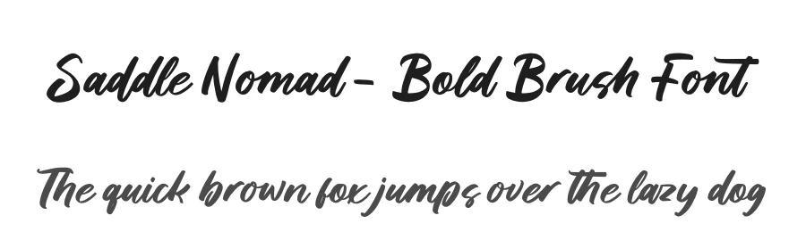 Saddle Nomad – Bold Brush Font by letterenastudios — Script Handwritten Font
