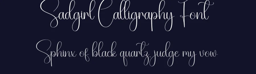 Sadgirl Calligraphy Font by creativeletter — Script Handwritten Font — thumbnail 2