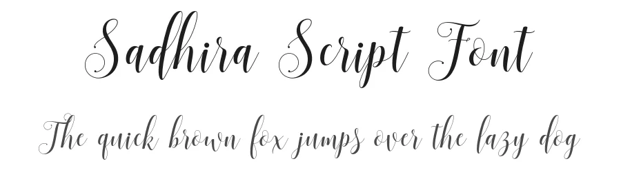 Sadhira Script Font by Barland — Script Handwritten Font