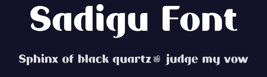 Sadigu Font by twinletter — Sans Serif Font — thumbnail 2