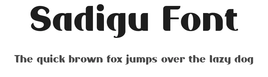 Sadigu Font by twinletter — Sans Serif Font