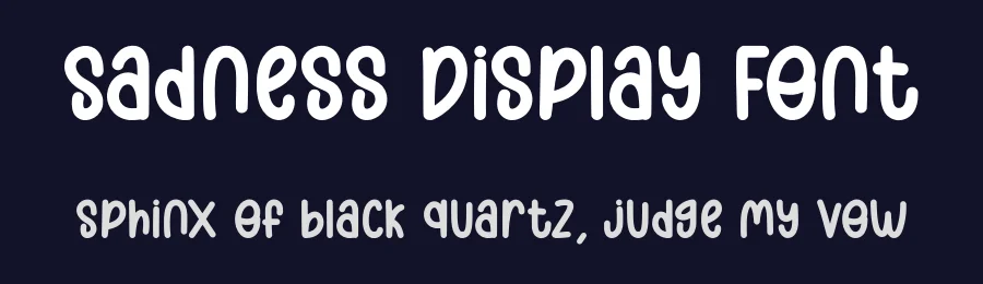 Sadness Display Font by Funtype — Decorative Font — thumbnail 2