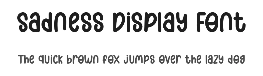 Sadness Display Font by Funtype — Decorative Font