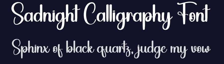 Sadnight Calligraphy Font by andikastudio — Script Handwritten Font — thumbnail 2