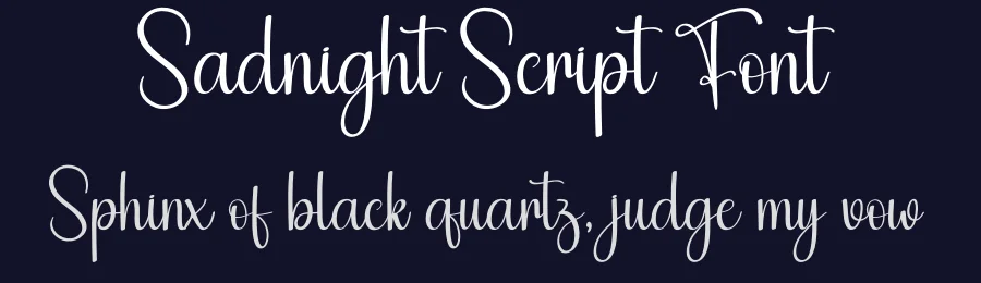 Sadnight Script Font by andikastudio — Script Handwritten Font — thumbnail 2