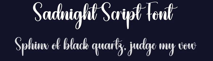 Sadnight Script Font by creativeletter — Script Handwritten Font — thumbnail 2