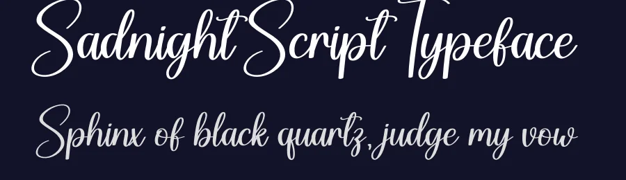Sadnight Script Typeface by creativeletter — Script Handwritten Font — thumbnail 2