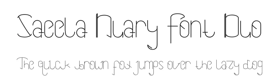 Saeela Nuary Font Duo by edricstudio — Script Handwritten Font