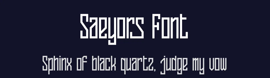 Saeyors Font by Denustudios — Decorative Font — thumbnail 2