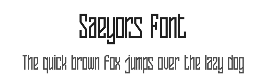 Saeyors Font by Denustudios — Decorative Font