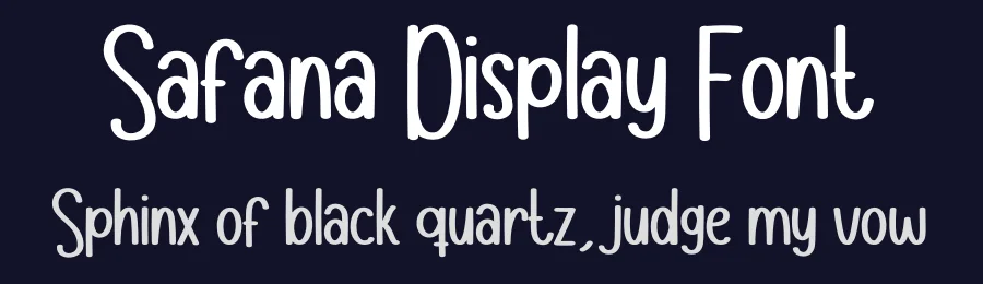Safana Display Font by andikastudio — Display Font — thumbnail 2