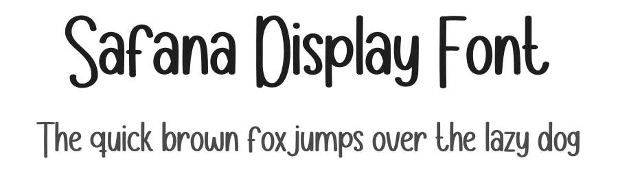 Safana Display Font by andikastudio — Display Font