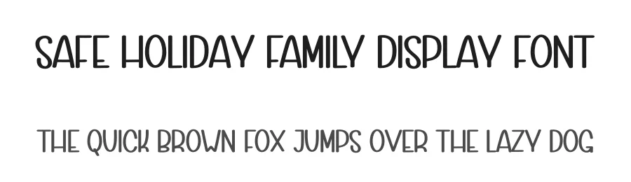 Safe Holiday Family Display Font by creativeletter — Script Handwritten Font