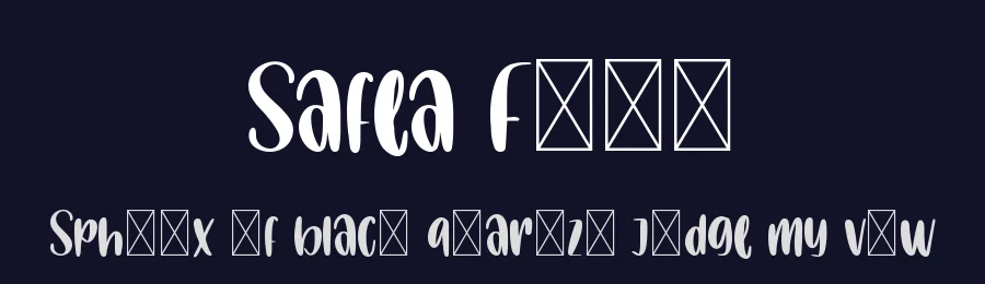 Safea Font by didiksaputra — Display Font — thumbnail 2