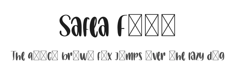 Safea Font by didiksaputra — Display Font