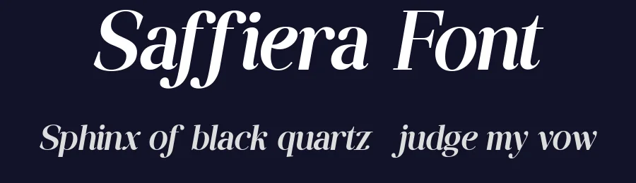 Saffiera Font by FlawlessAndCo — Serif Font — thumbnail 2