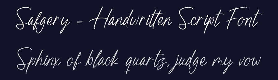 Safgery – Handwritten Script Font by stylishtype.co — Serif Font — thumbnail 2