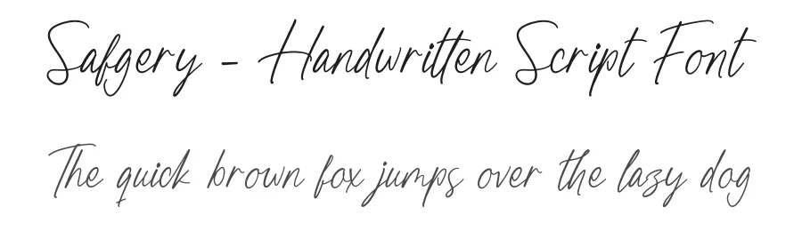 Safgery – Handwritten Script Font by stylishtype.co — Serif Font