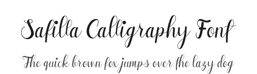 Safilla Calligraphy Font by letterenastudios — Script Handwritten Font
