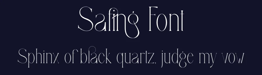 Safing Font by yaqublekker — Serif Font — thumbnail 2