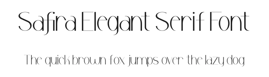 Safira Elegant Serif Font by Storytype — Serif Font