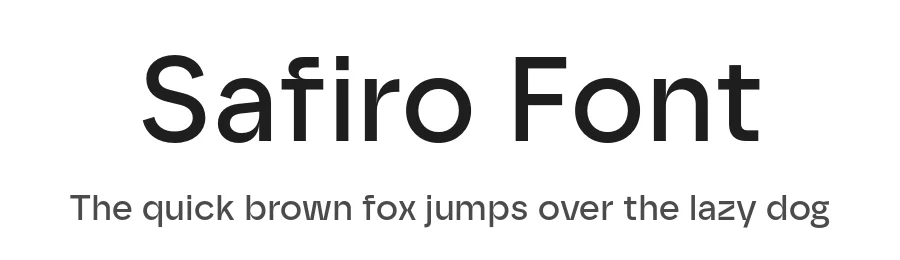 Safiro Font by atipo — Sans Serif Font