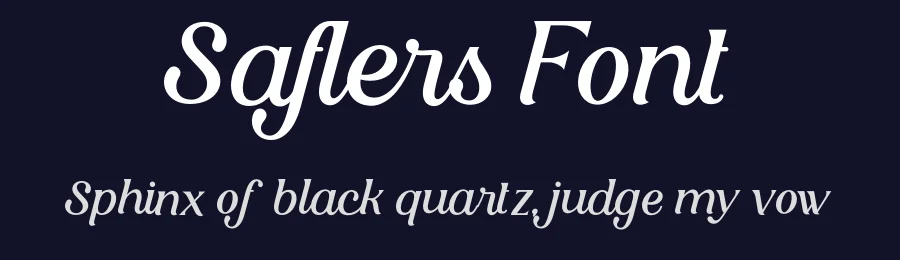 Saflers Font by Aluyeah Studio — Script Handwritten Font — thumbnail 2