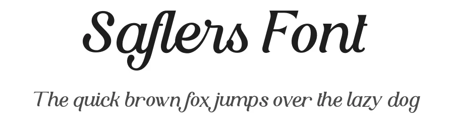 Saflers Font by Aluyeah Studio — Script Handwritten Font