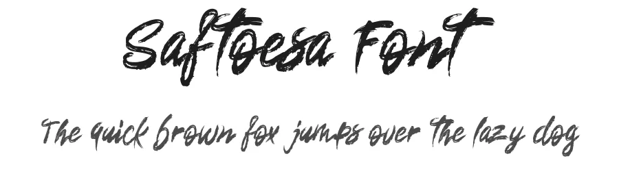 Saftoesa Font by Dhabee — Script Handwritten Font