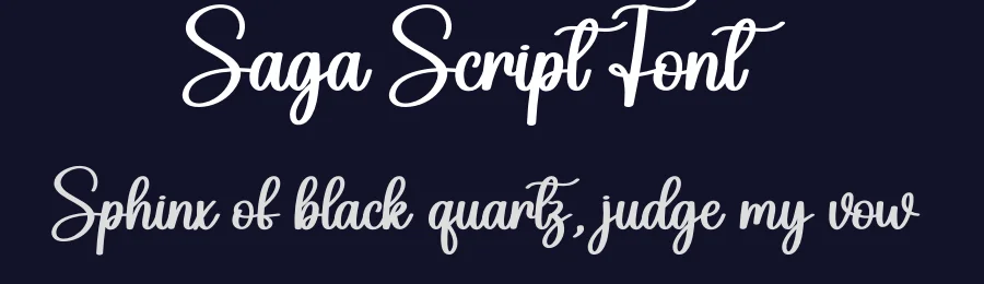 Saga Script Font by creativeletter — Script Handwritten Font — thumbnail 2