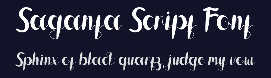 Saganta Script Font by Aiquitype — Script Handwritten Font — thumbnail 2