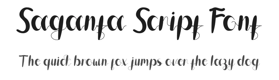 Saganta Script Font by Aiquitype — Script Handwritten Font