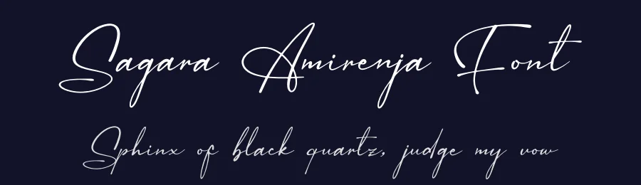 Sagara Amirenja Font by Denustudios — Script Handwritten Font — thumbnail 2