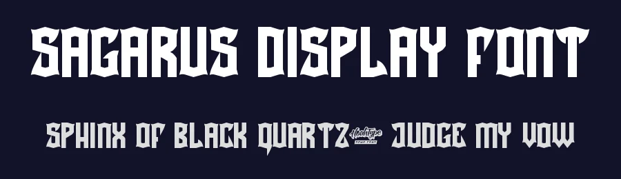 Sagarus Display Font by noahtype — Display Font — thumbnail 2
