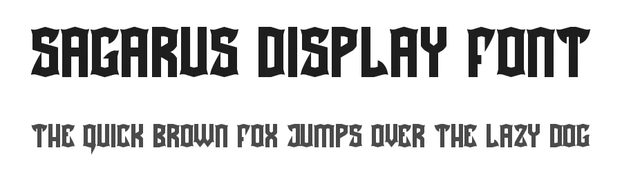 Sagarus Display Font by noahtype — Display Font
