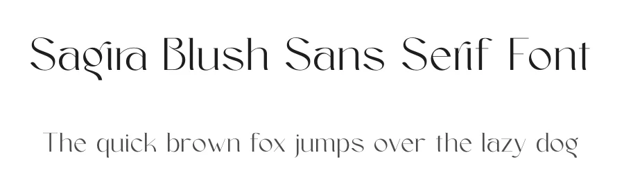 Sagira Blush Sans Serif Font by timelesstype.co — Display Font
